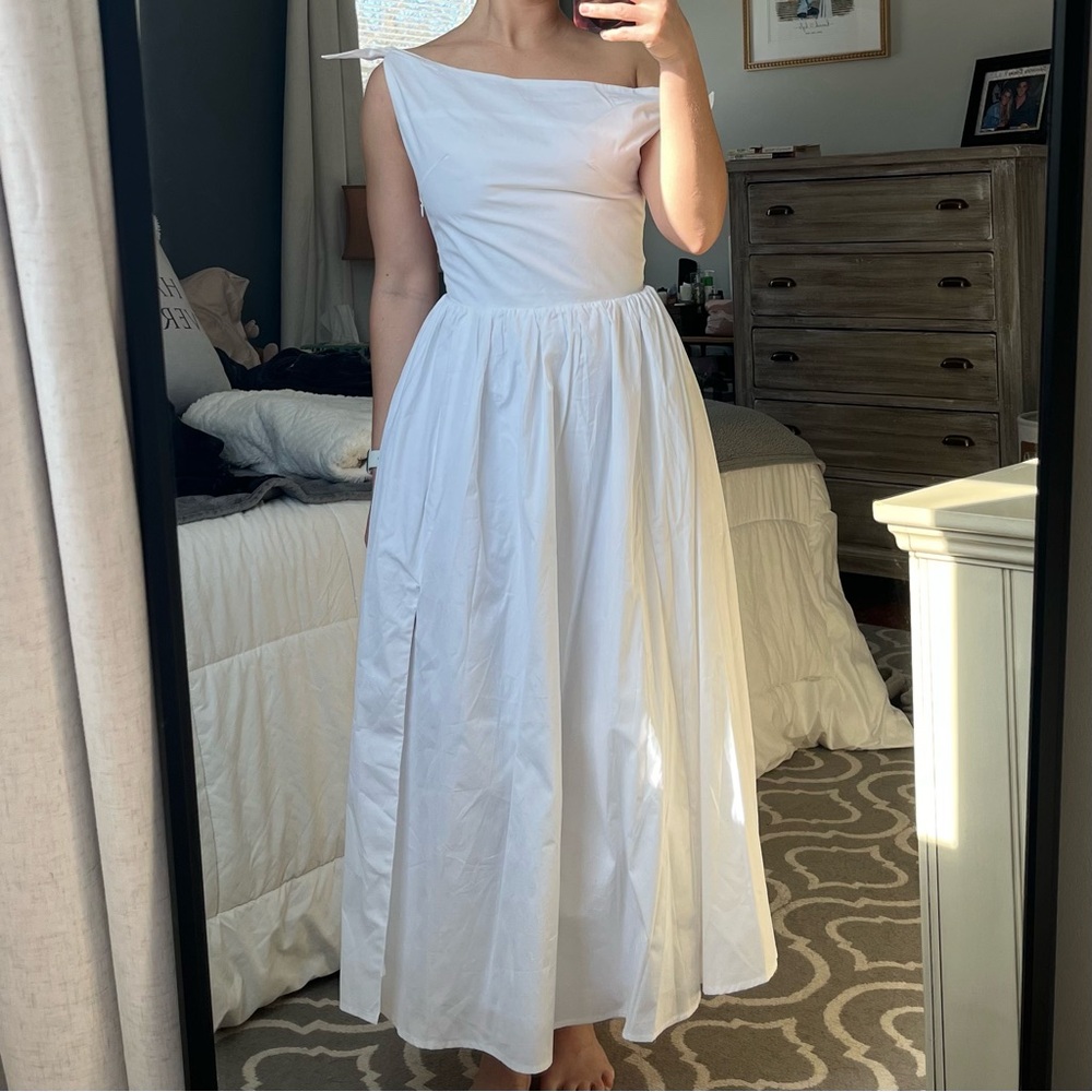Showpo White One Shoulder Dress